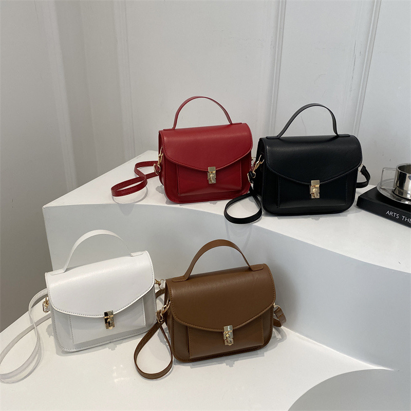 This year, the retro messenger bag with a simple lock button is in vogue. It's a new single-shoulder crossbody small square bag for 2025 Application Scenario