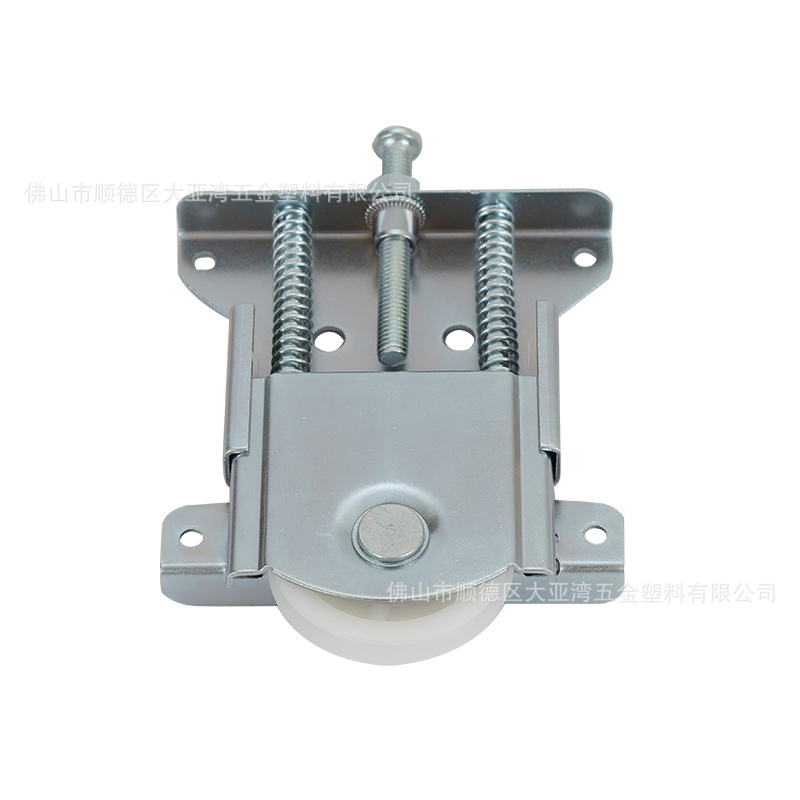 Wholesale of door and window pulleys, wardrobe pulleys, sliding door pulleys, silent load-bearing adjustable range 0-21mm Item Picture