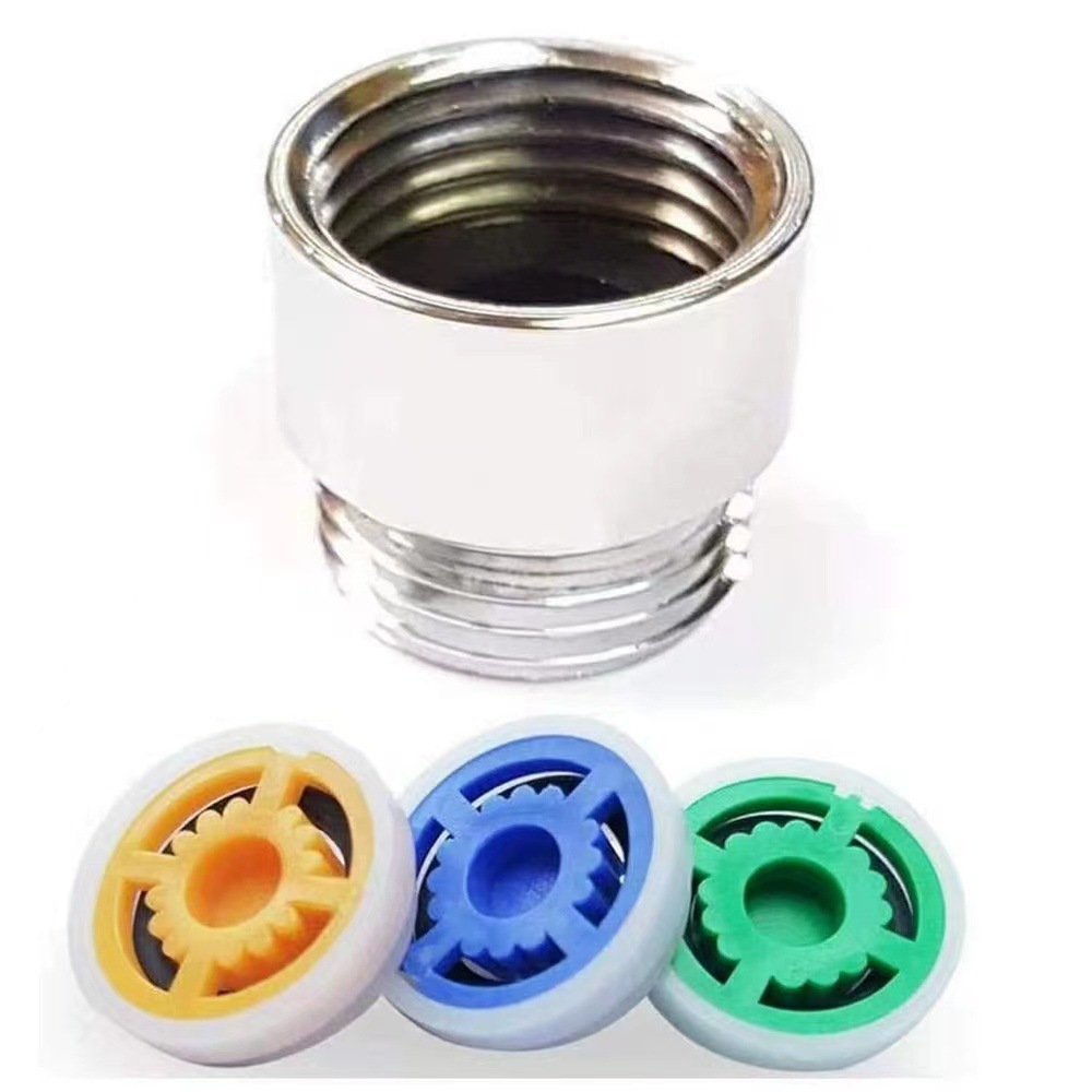 The flow rate of the showerhead water-saving plate is connected to the top spray hand-spray water-saving valve with a copper 4-inch G1/2 internal and external thread adapter for the flow-limiting plate full figure
