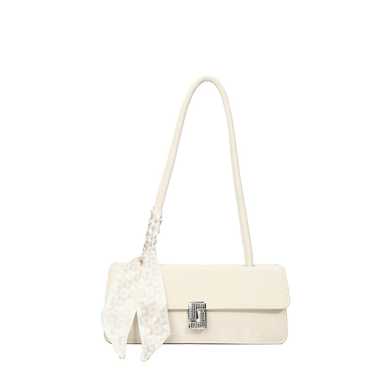 Gentle and fashionable silk scarf single-shoulder bag for women, Spring/Summer 2025 new versatile ins underarm bag, Western-style small square bag for women Item Picture