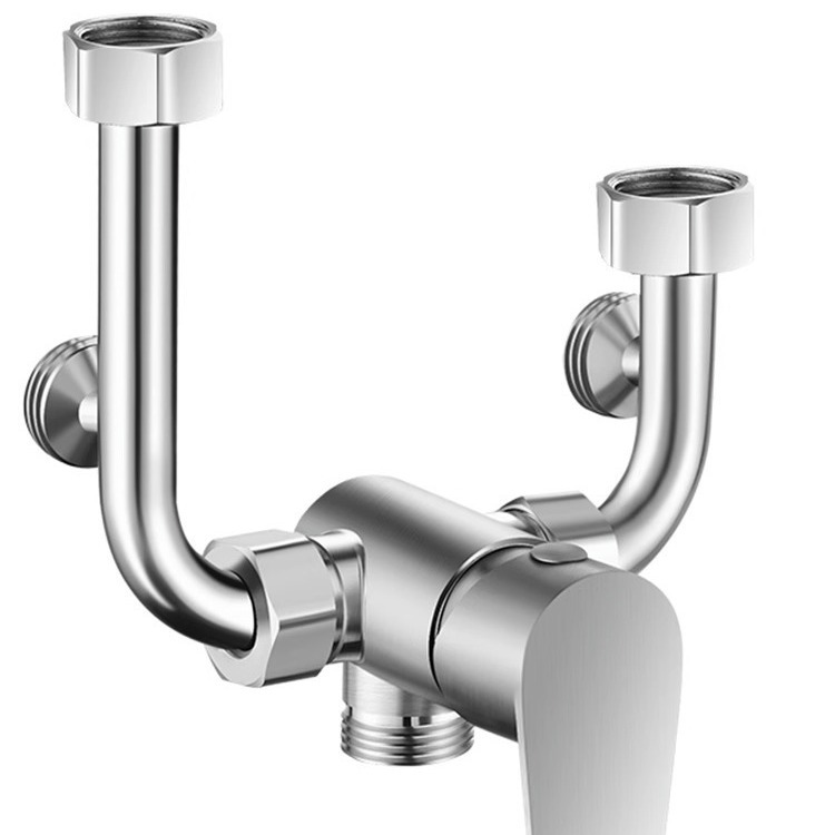 Electric water heater mixing valve, brass type, 304 stainless steel faucet, universal type shower cold and hot mixing valve Item Picture