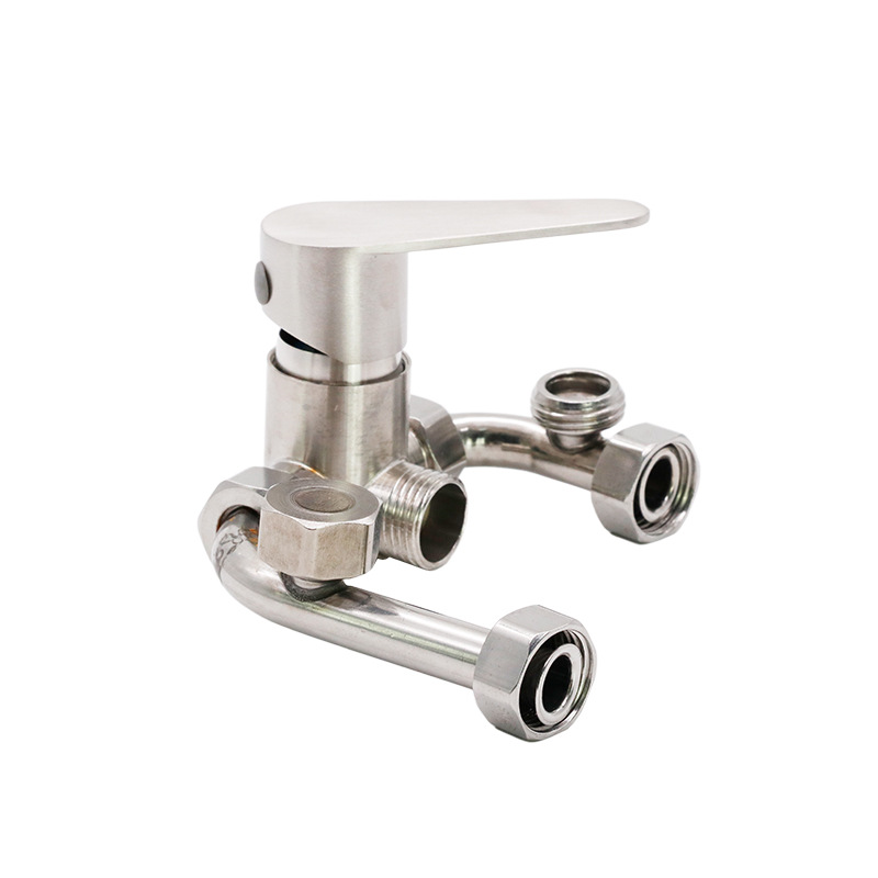 304 alloy electric water heater mixing valve exposed U-shaped shower faucet cold and hot temperature adjustment bathroom accessories temperature control Specification drawing