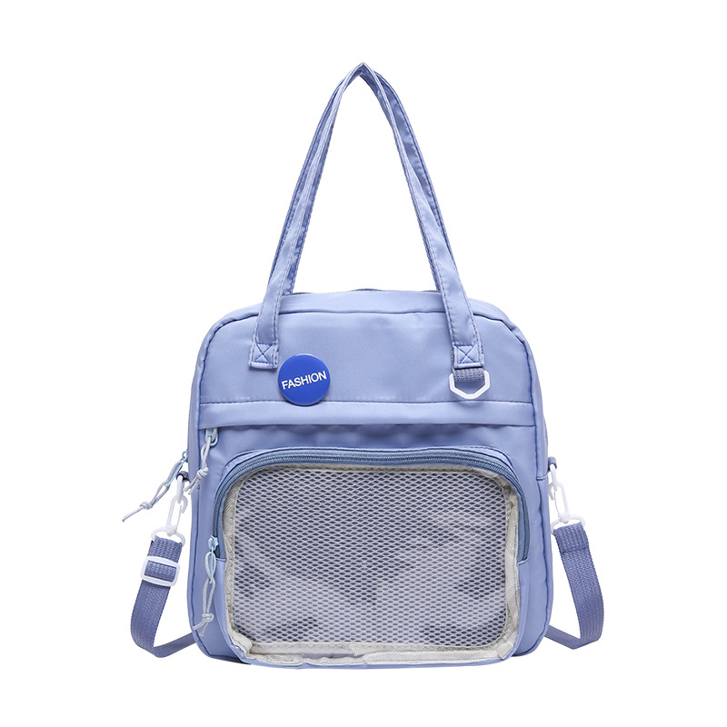 Korean-style fashionable large-capacity handbag, versatile for daily use, transparent and visible, single-shoulder underarm bag for shopping, and commuting bag Item Picture