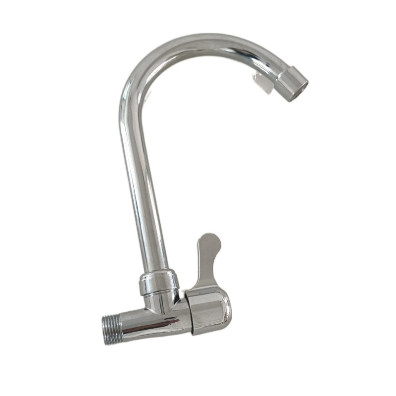 A all-copper kitchen single-cooling faucet with rotating water outlet, balcony laundry sink, washbasin, mop sink, sink faucet Item Picture