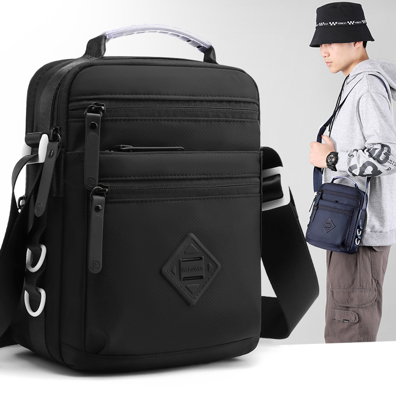 New fashionable men's bag, personalized business bag, suitable for both men and women, but trendy crossbody bag, small square bag full figure