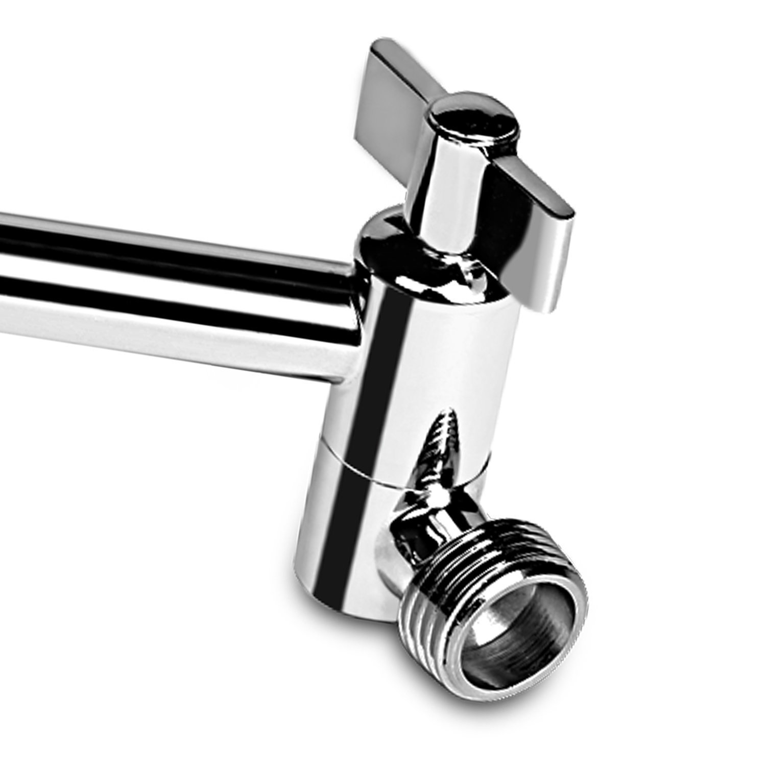Cross-border bathroom shower extension rod, showerhead top spray connection, adjustable showerhead arm bracket with toothed extension rod Item Picture