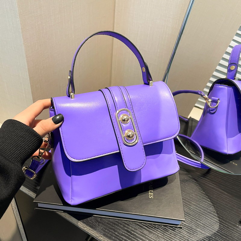 Women's square bag 2024 Winter New style fashionable and simple crossbody bag, soft leather small square bag, large capacity women's handbag full figure