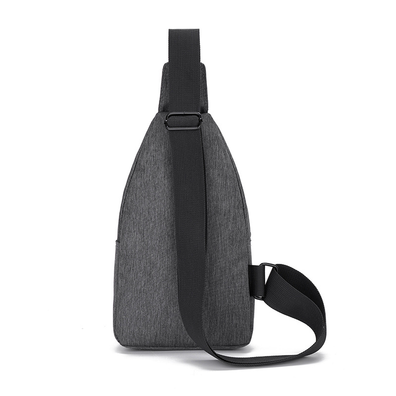 【 Foreign Trade 】 Men's simple and casual chest bag, sporty and convenient crossbody bag, multi-layer bag, Oxford chest bag Item Picture