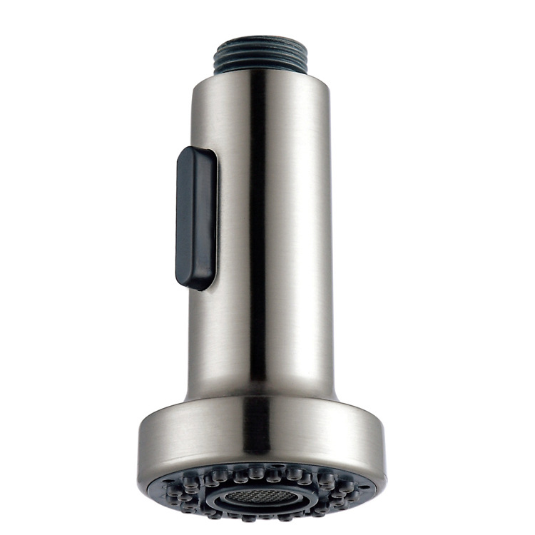 Pull-out kitchen faucet, pull-out shower head, showerhead, chrome plated, brushed, matte black full figure