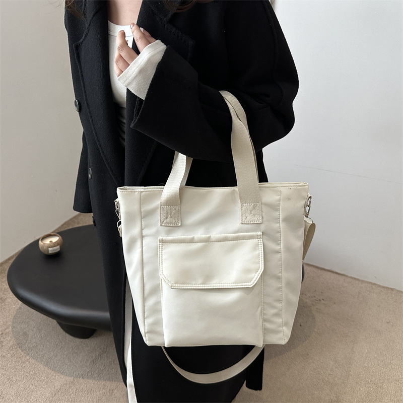 Lightweight handbag, large-capacity commuter bag, 2025 spring work bag for women, student class single-shoulder bag, simple large bag details Picture
