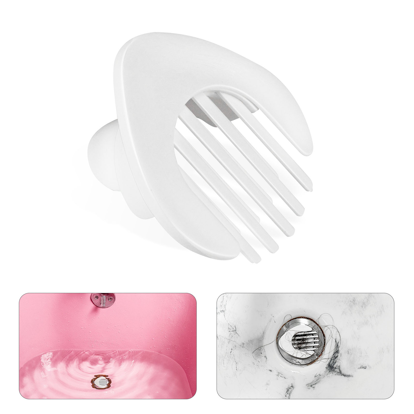 Drain Hair Catcher, bathtub Hair filter Specification drawing