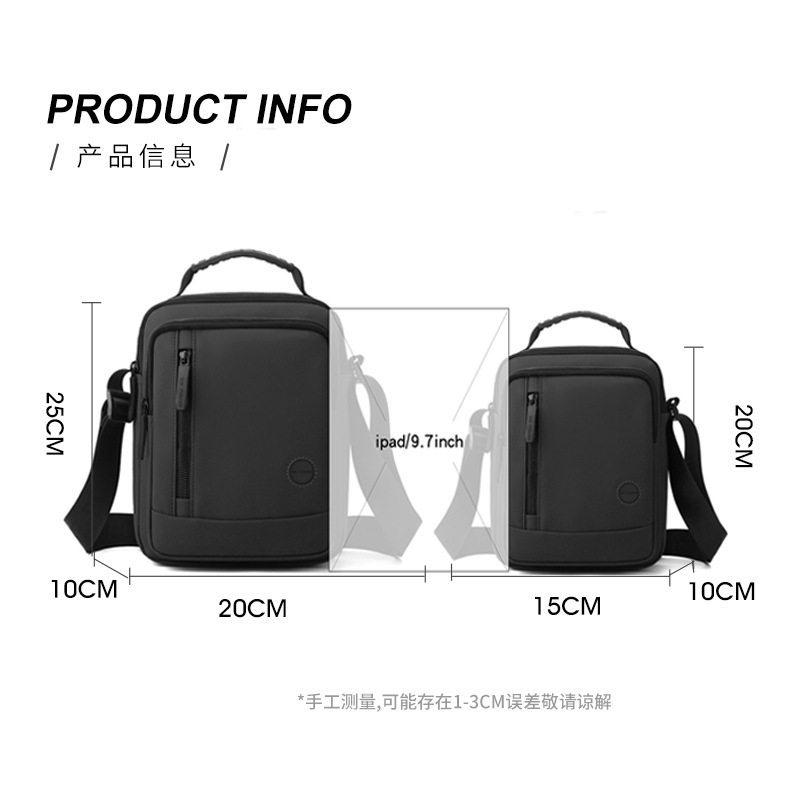 WEPOWER's new men's single-shoulder bag, a fashionable and casual hand-held crossbody bag, a large-capacity outdoor men's bag and a cross-border bag details Picture
