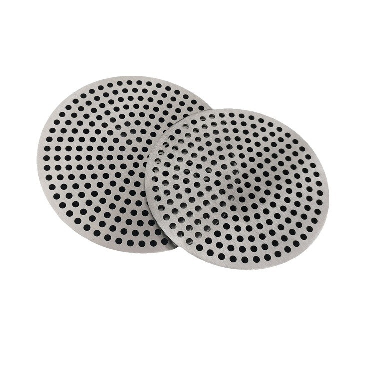 304 stainless steel sewer filter screen, drainage outlet cover, anti-clogging net, square bathroom hair floor drain, round plate Item Picture