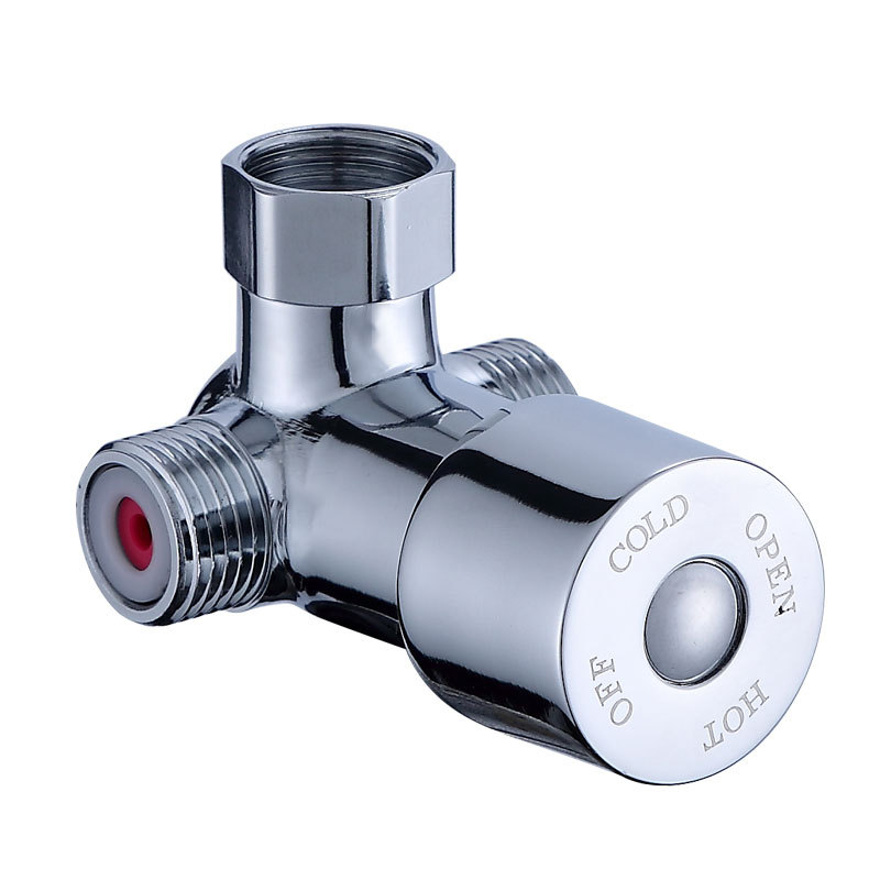 Temperature control valve, sensor faucet, two-inlet and one-outlet three-way regulating valve, water heater mixing valve, small kitchen water heater accessories, temperature control Item Picture