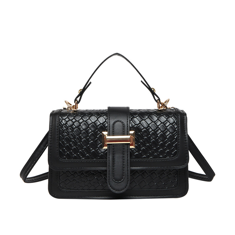 High-end retro fashion single-shoulder bag for women, 2025 new style fashionable woven pattern handbag, single-shoulder crossbody bag, trendy Item Picture