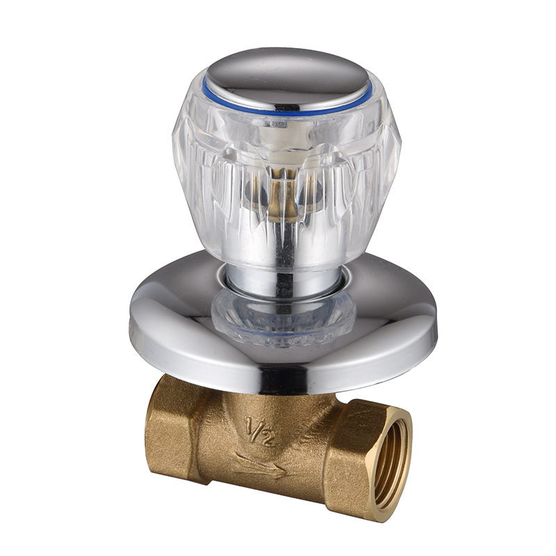 Copper concealed valve, 4-point concealed switch, bathhouse showerhead valve, quick-opening solar water supply, wall-mounted maintenance accessory Application Scenario