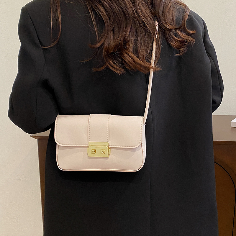 This year's new autumn/winter 2024 casual bag for women features a fashionable and simple style, a single-shoulder small square bag, and a niche underarm crossbody bag details Picture