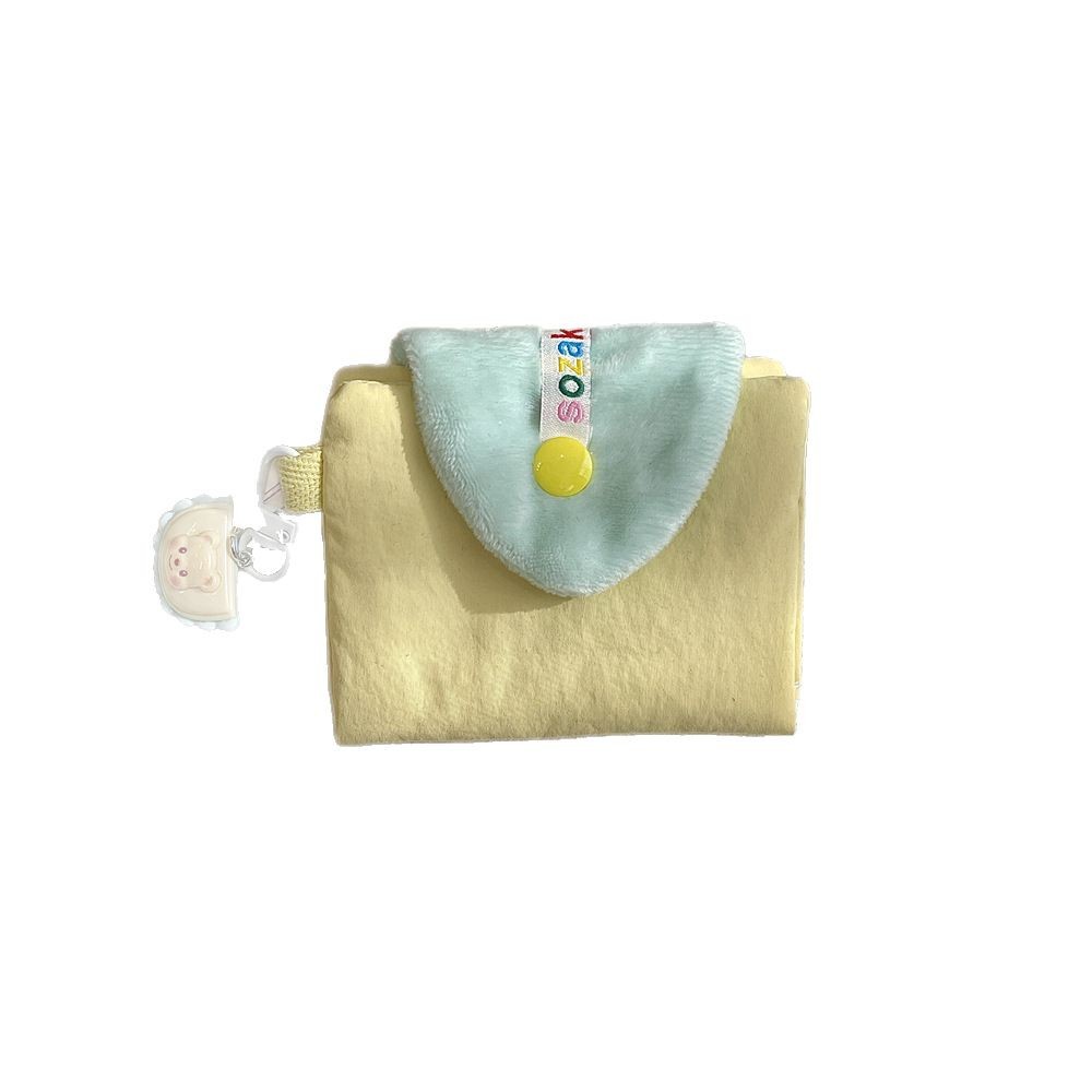 52161 Cute and sweet Card case, student push-button coin purse, pendant, small wallet, multi-functional ID card case Item Picture