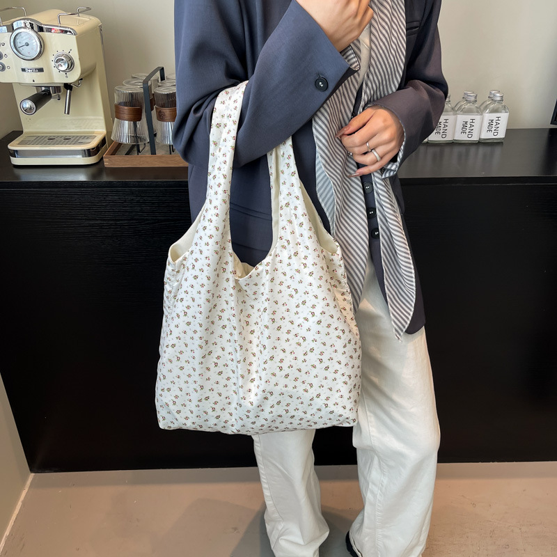 Chinese-style fashionable bags, large-capacity shopping bags, versatile shoulder bags, commuter tote bags, women's large bags Specification drawing