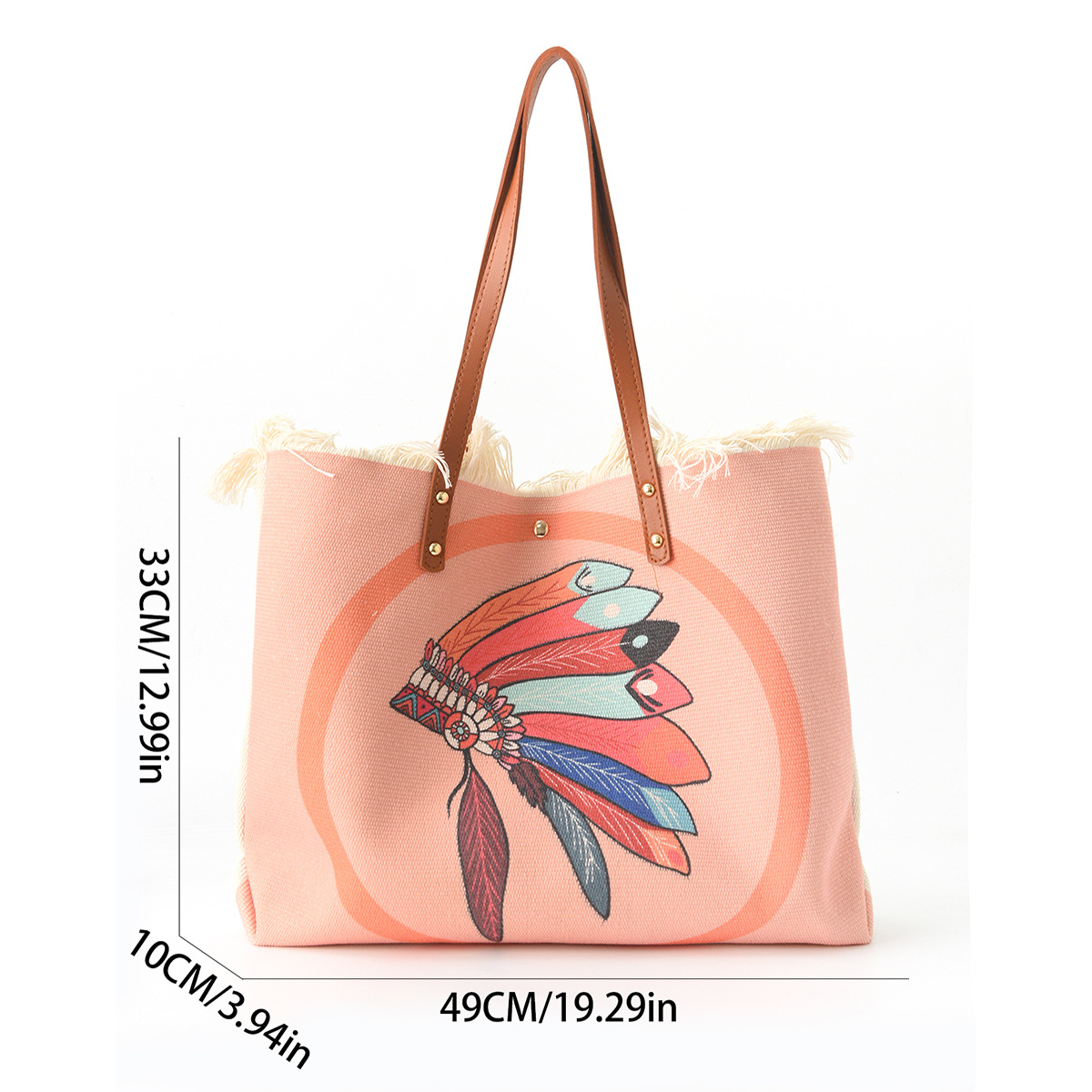 etsy in-stock embroidered custom canvas bags, cross-border commuting portable large-capacity single-shoulder bags, large-capacity bags for women Item Picture