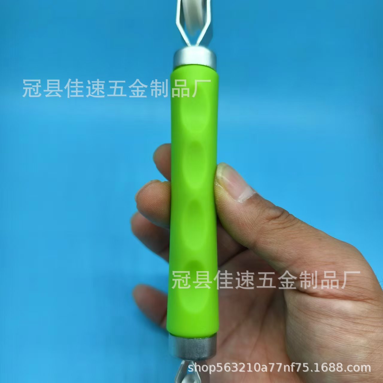 Factory direct supply of 5mm roller green handle light strip installation line, light strip pressure wheel for attaching LED lines, auxiliary tool pressure wheel Specification drawing
