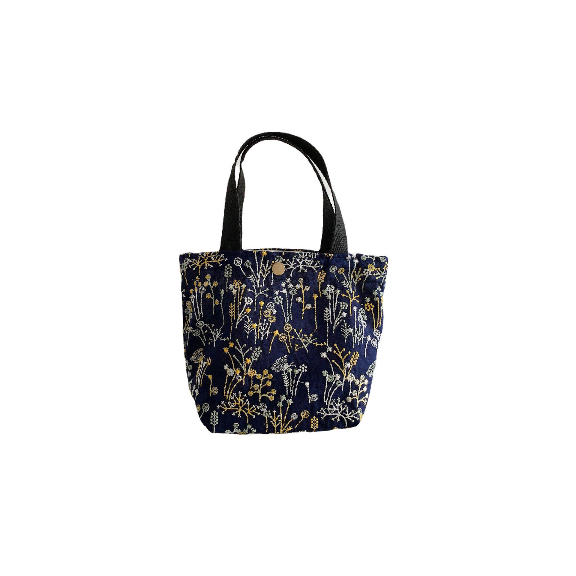 211212 Artistic and casual hand-held small bag, work lunch bag, women's crossbody bag for storing miscellaneous items, portable hand-held cloth bag Item Picture