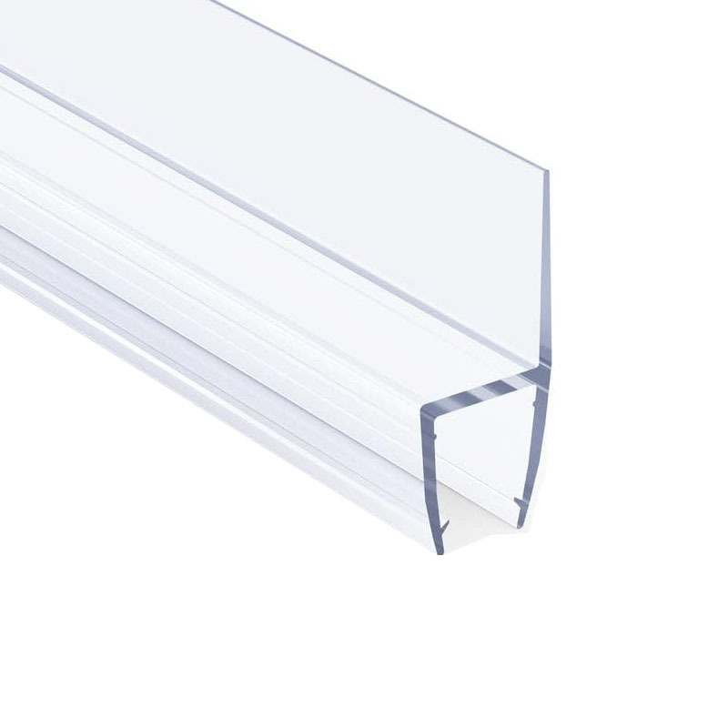 Prant bathroom glass door waterproof sealing strip, shower room H-shaped magnetic adhesive strip, bathroom pvc water barrier strip Item Picture