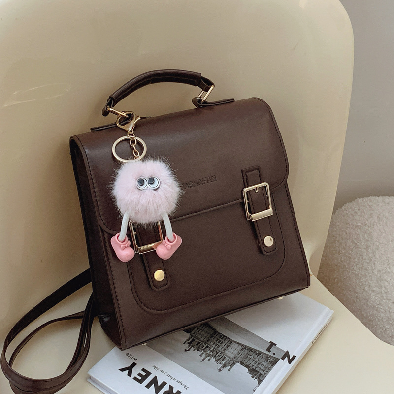 2024 New backpack women's fashionable and high-quality single-shoulder bag, Korean style retro large-capacity casual travel and commuting crossbody bag full figure