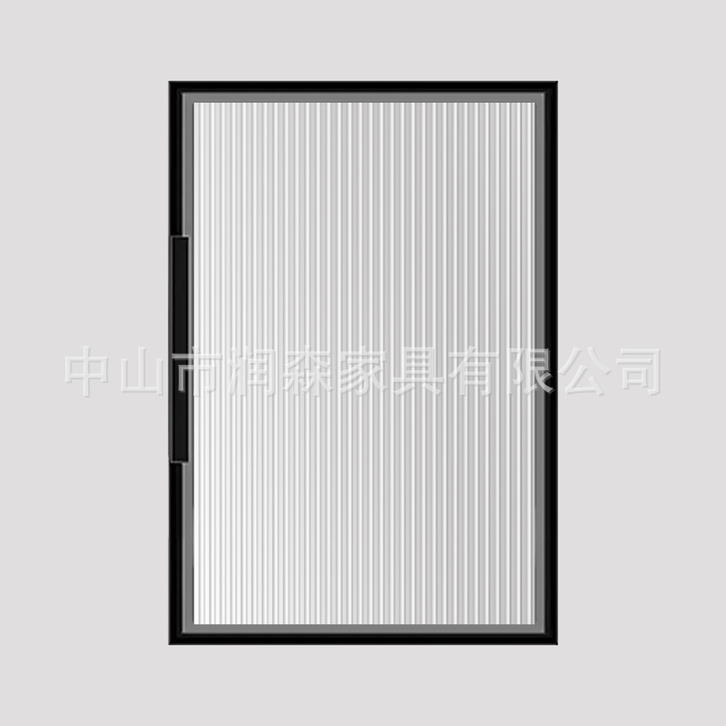 Custom-made narrow-edge light luxury aluminum frame tempered glass cabinet doors, Changhong glass wine cabinet doors, kitchen cabinets, bookcases, and walk-in closets Specification drawing