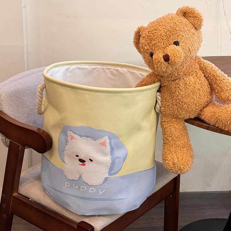 Original puppy Dirty clothes basket, home foldable dirty clothes storage basket, laundry basket, toy storage bucket basket Item Picture