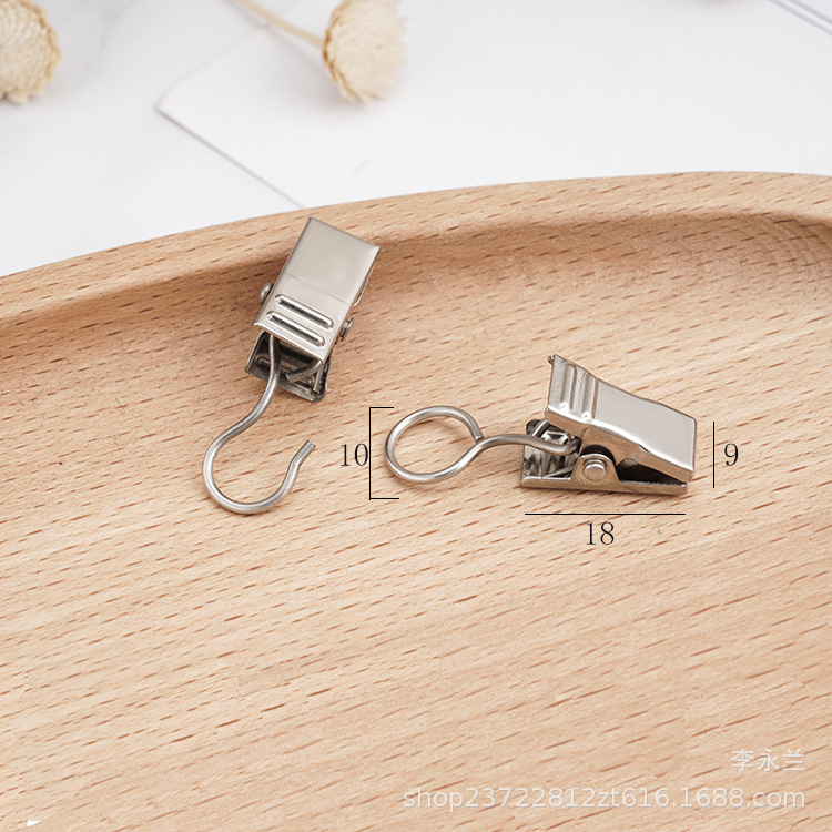 Open and closed curtain clips, metal clips, sawtooth ring curtain clips, bath curtain clips, curtain clips full figure