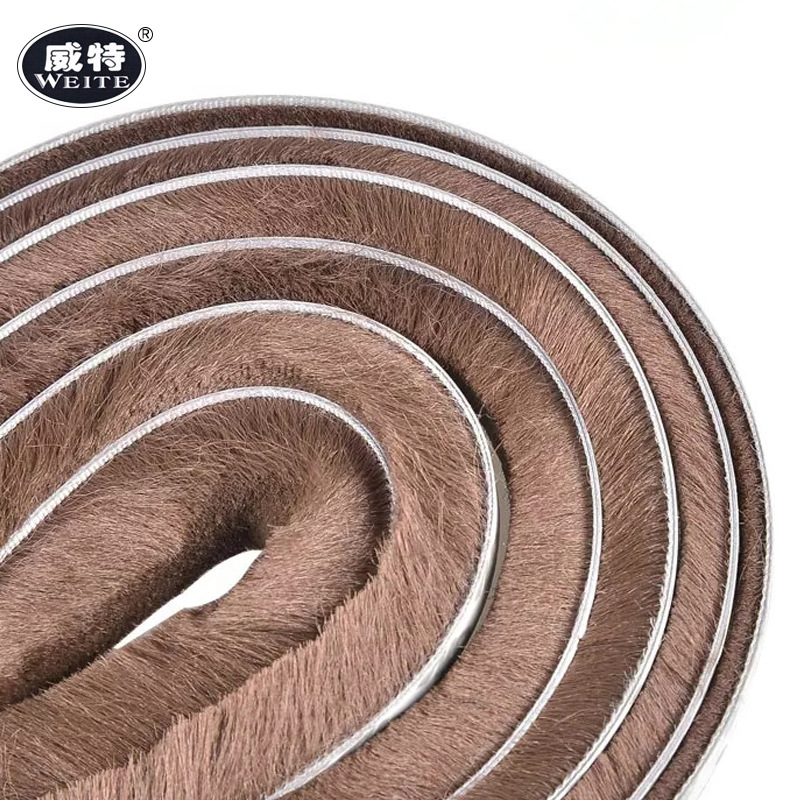 Wholesale of anti-collision self-adhesive wool strips for aluminum alloy Windows, self-adhesive sealing strips for doors and Windows, windproof and mosquito-proof self-adhesive wool strips details Picture
