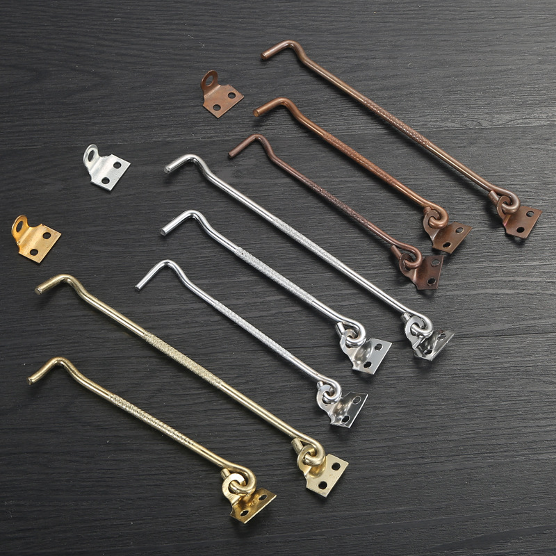 The stainless steel solid window windproof hook for old-fashioned household Windows, thickened cold-rolled steel, smooth and firm, is a window hook Application Scenario
