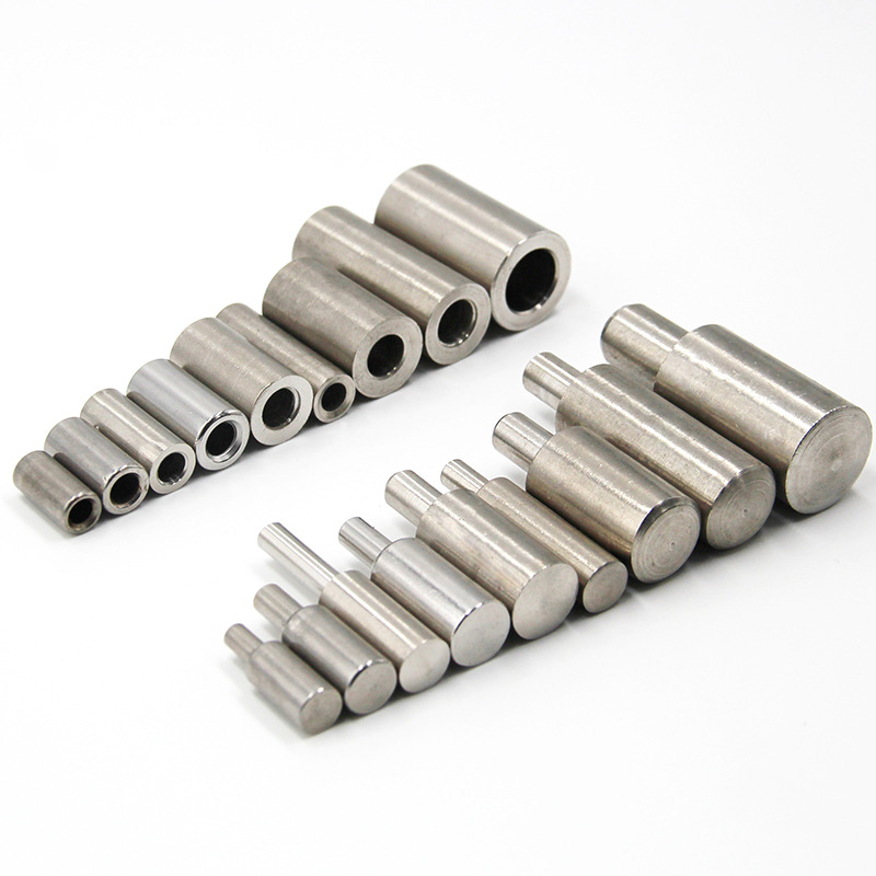 Stainless steel cylindrical hinges 201/304 stainless steel welded door shafts, male and female door shafts, distribution box exposed hinges Application Scenario