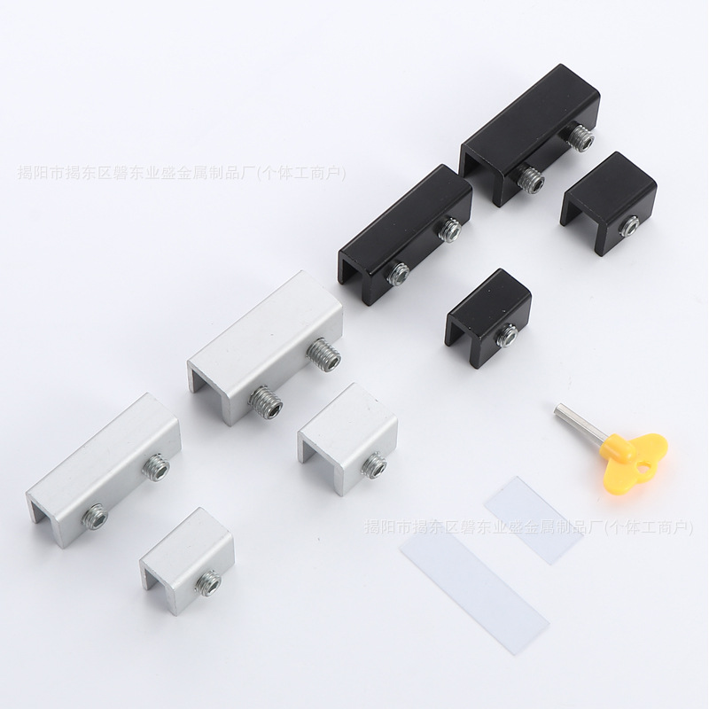 Perforation-free window limiters, stainless steel window locks, aluminum alloy sliding doors, children's protection wonder, safe and anti-theft full figure