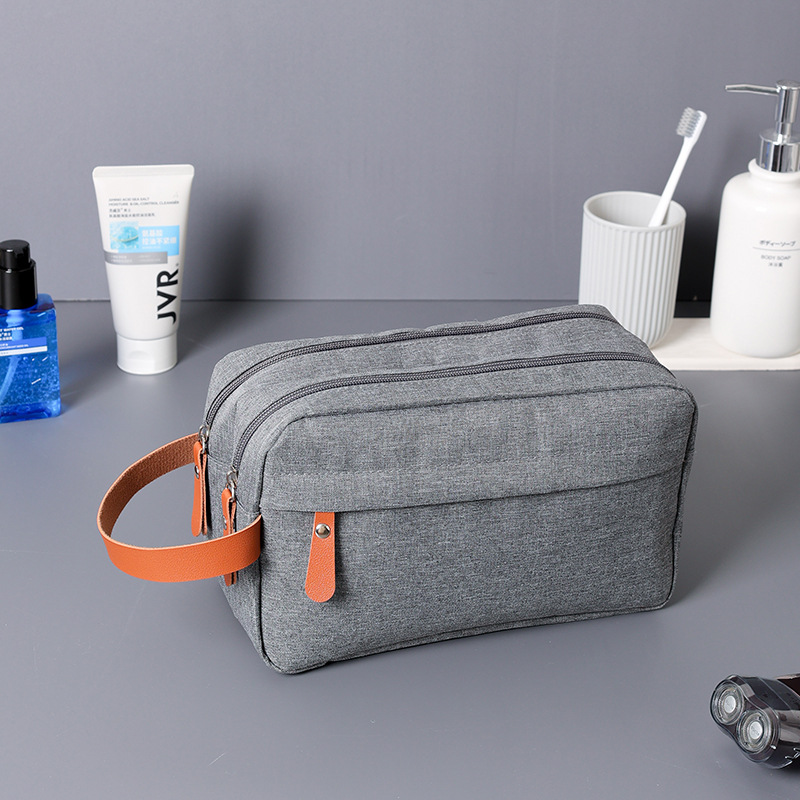 Cationic second-generation men's toiletry bag, large-capacity travel storage bag, Oxford cloth compartmentalized cosmetics storage bag details Picture