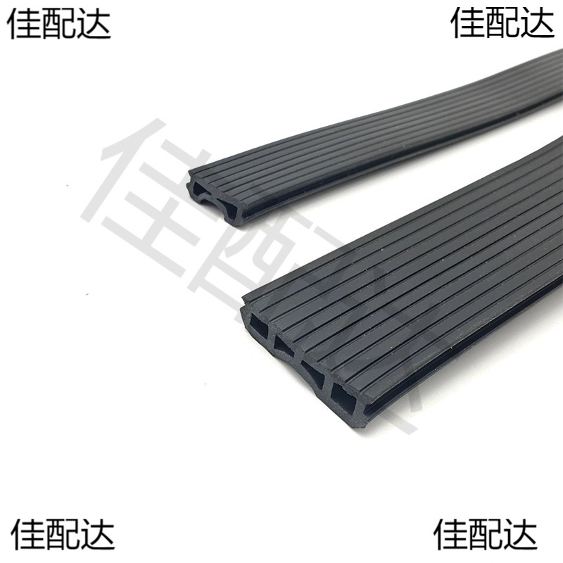 Dust-proof sealing strips for aluminum alloy doors and Windows with broken bridge, filling grooves, European standard 23-groove window frame decoration dust-proof rubber strips Item Picture