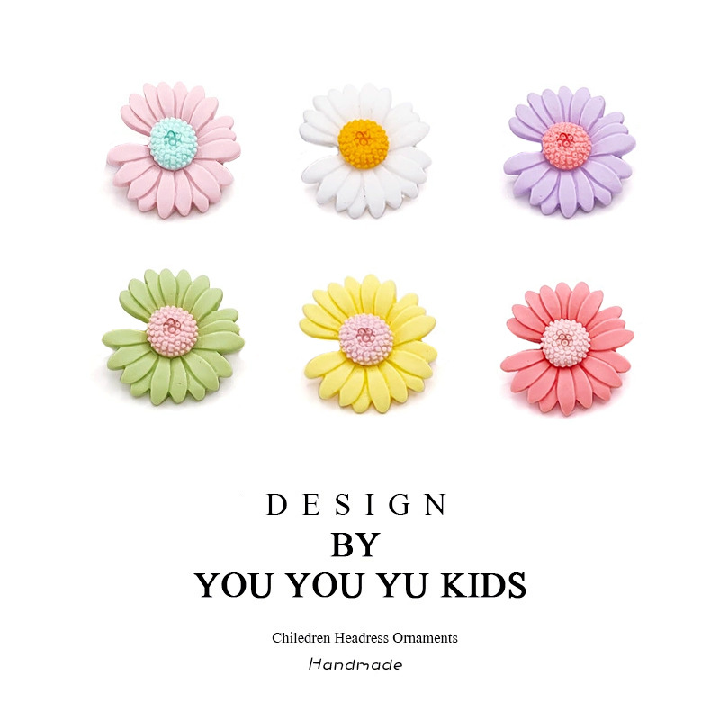 Nordic InS-style macaron three-dimensional flower refrigerator stickers, decorative magnetic stickers, photo comments, magnetic stickers, Daisy stickers full figure