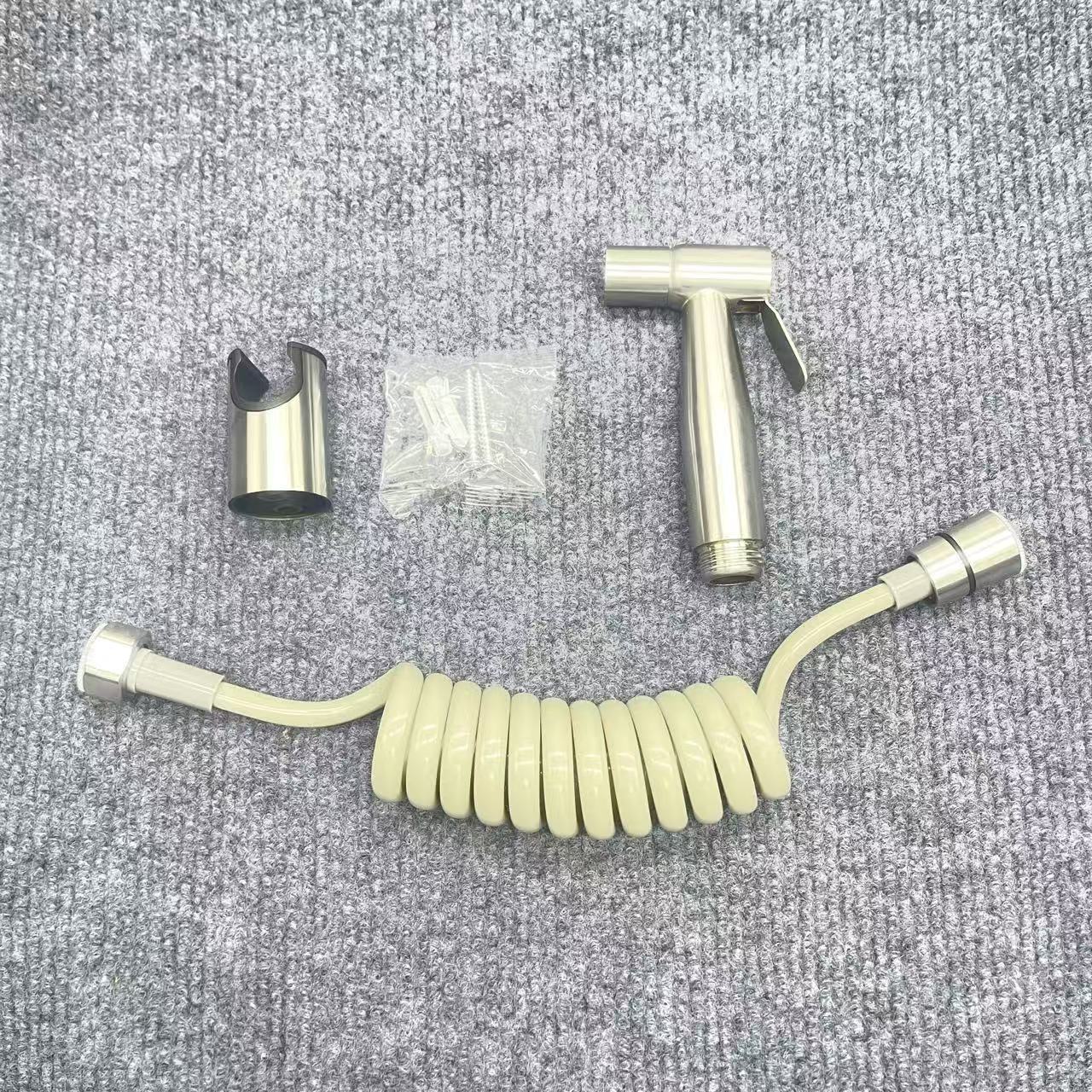 Cross-border foreign trade 304 stainless steel toilet spray gun pressurized high-pressure feminine wash set Toilet companion handheld nozzle Application Scenario