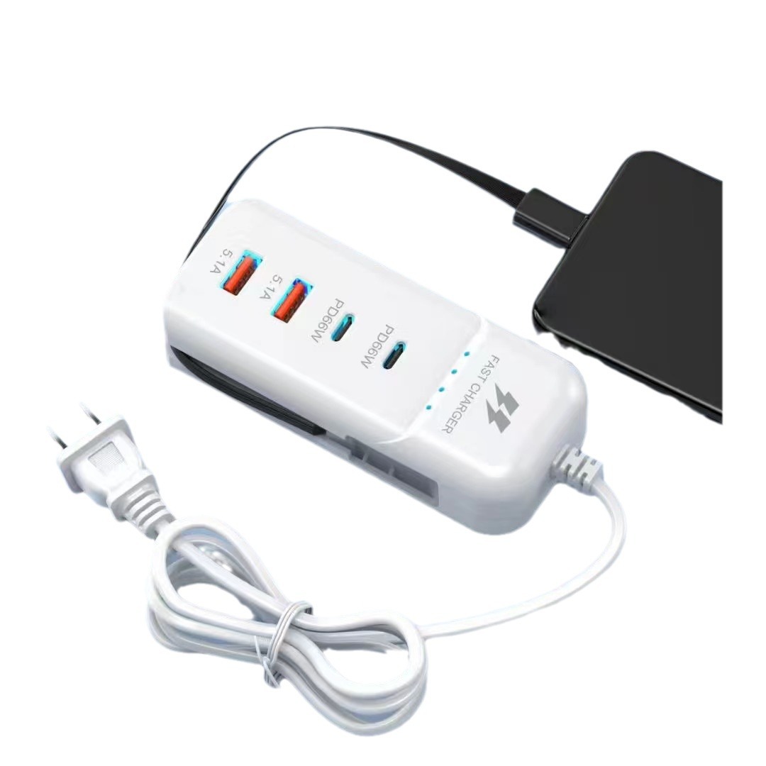 New mobile phone charger, power strip, multi-port pd charger, type-c cable, universal usb extension cable, dual PD 5.1A Item Picture