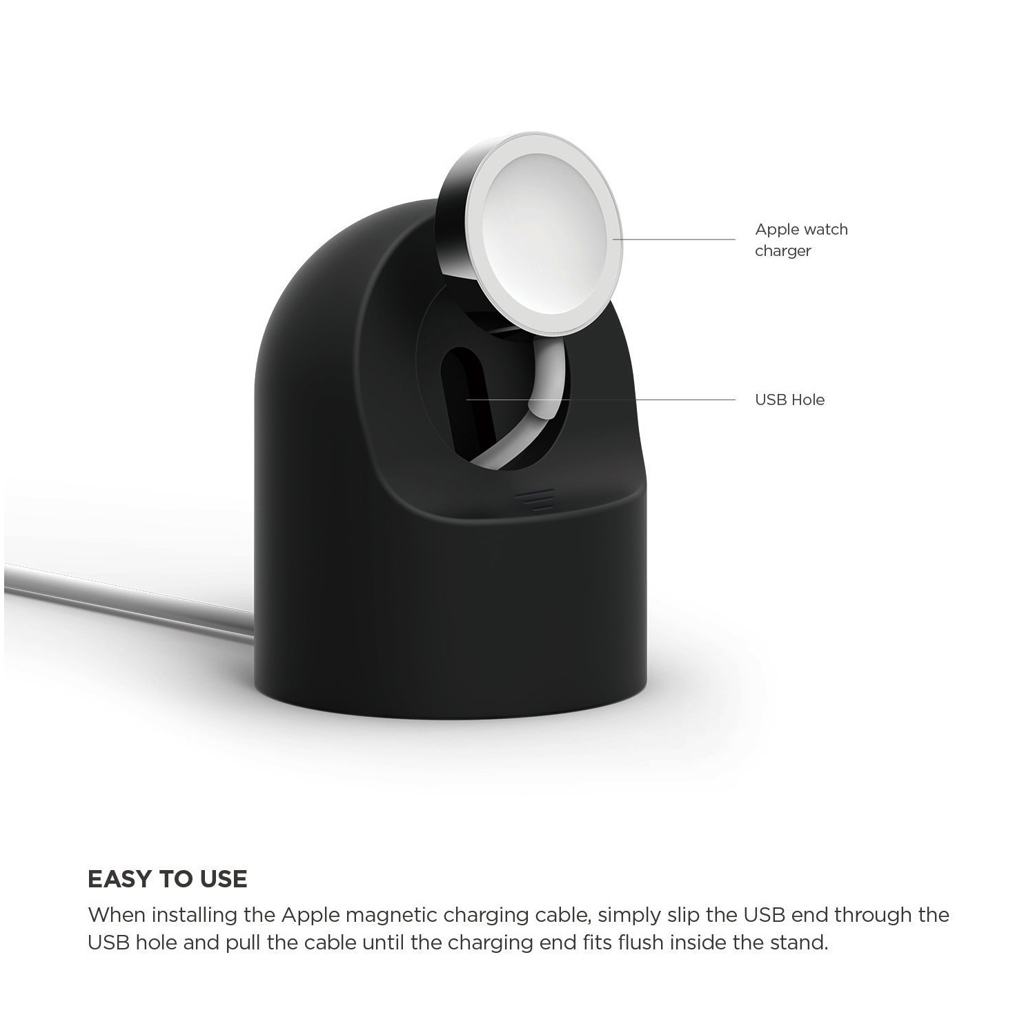 apple watch stand, Apple Watch charging base, iWatch 6th generation silicone desktop charging stand Application Scenario