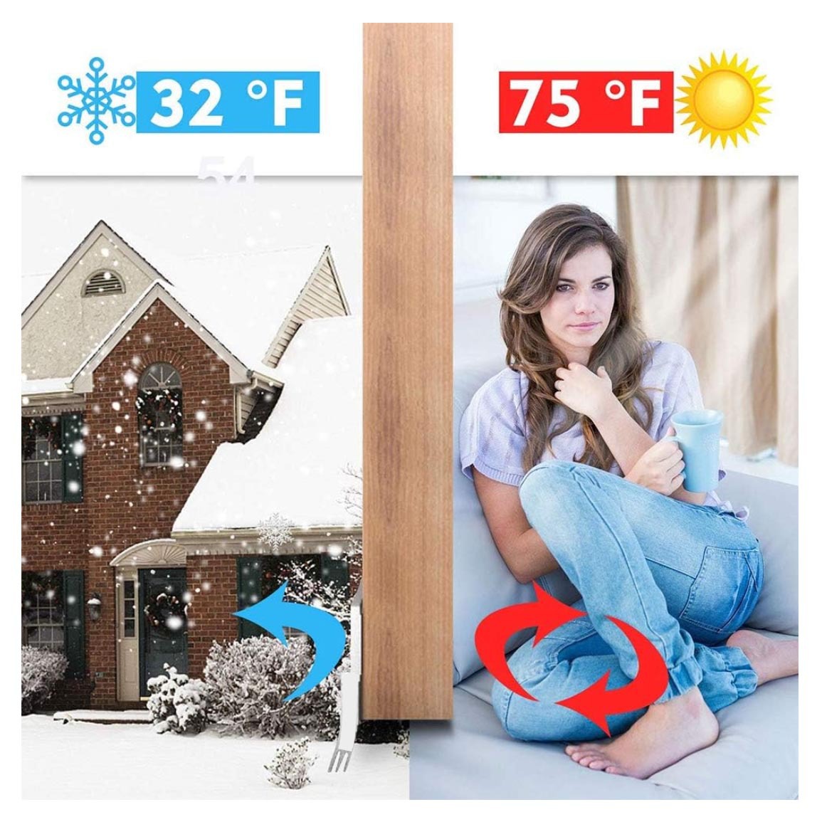 Door bottom sealing strip, door gap, bedroom windproof and soundproof strip, dust-proof strip, self-adhesive door bottom gap, thermal insulation rubber strip Application Scenario
