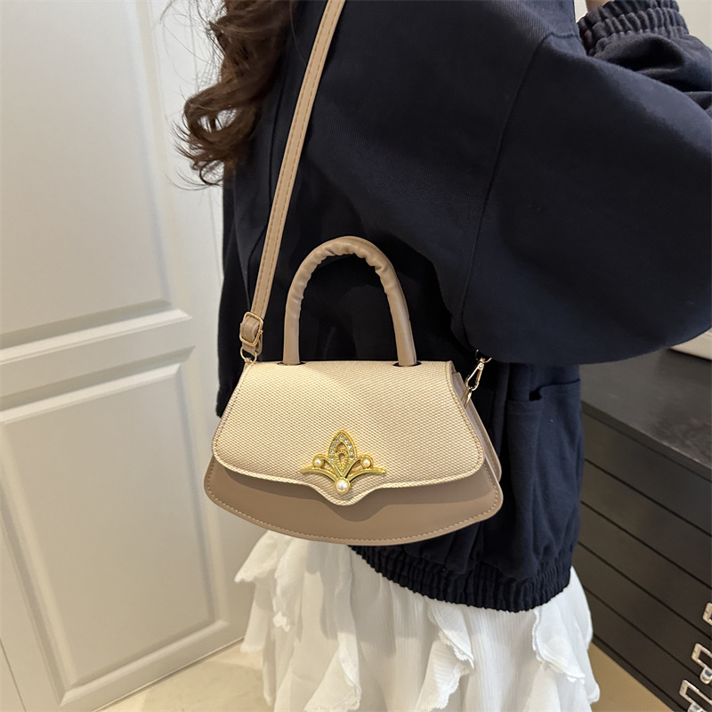 Cross-border box bag Spring New style, women's color-blocked dopamine fashionable small square bag, trendy and stylish single-shoulder crossbody bag details Picture