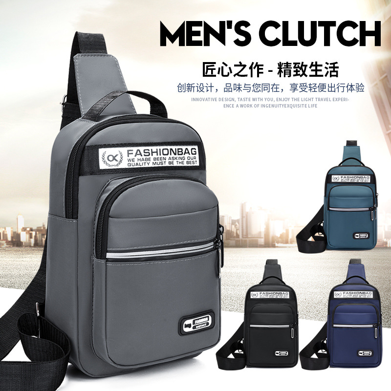 A new trendy and fashionable crossbody bag for business men with a large capacity, a casual Korean-style single-shoulder bag for women with a high-end feel full figure