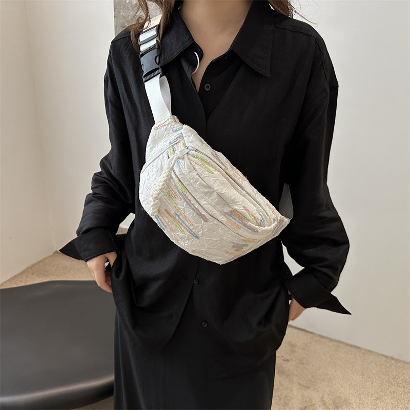 New fashionable and simple chest bag, best-selling large-capacity single-shoulder crossbody bag, outdoor travel crossbody small bag, women cross-border travel Specification drawing