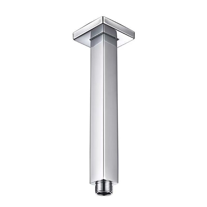 Factory-priced stainless steel shower arm, wall-mounted square concealed shower arm, crossbar fixed seat, showerhead outlet pipe Specification drawing