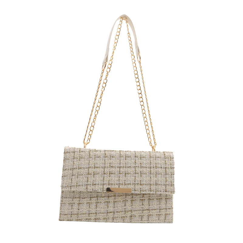 Cross-border trendy bag, women's niche design, single-shoulder crossbody bag, chain fashion, versatile, commuting underarm small square bag Item Picture