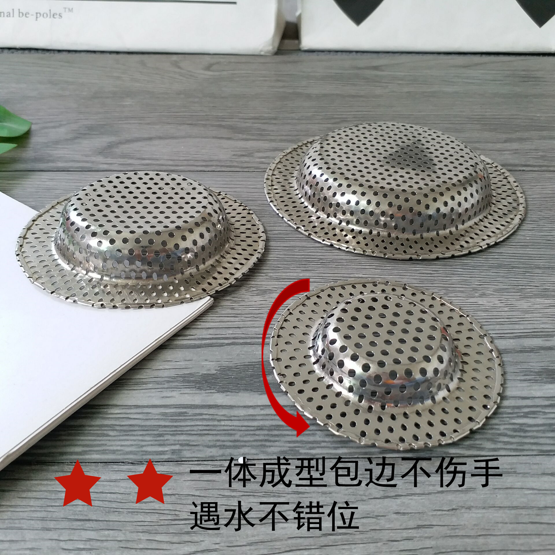 Stainless steel floor drain mesh, anti-clogging hair filter and residue separator, bathroom and toilet floor drain cover plate, sewer details Picture