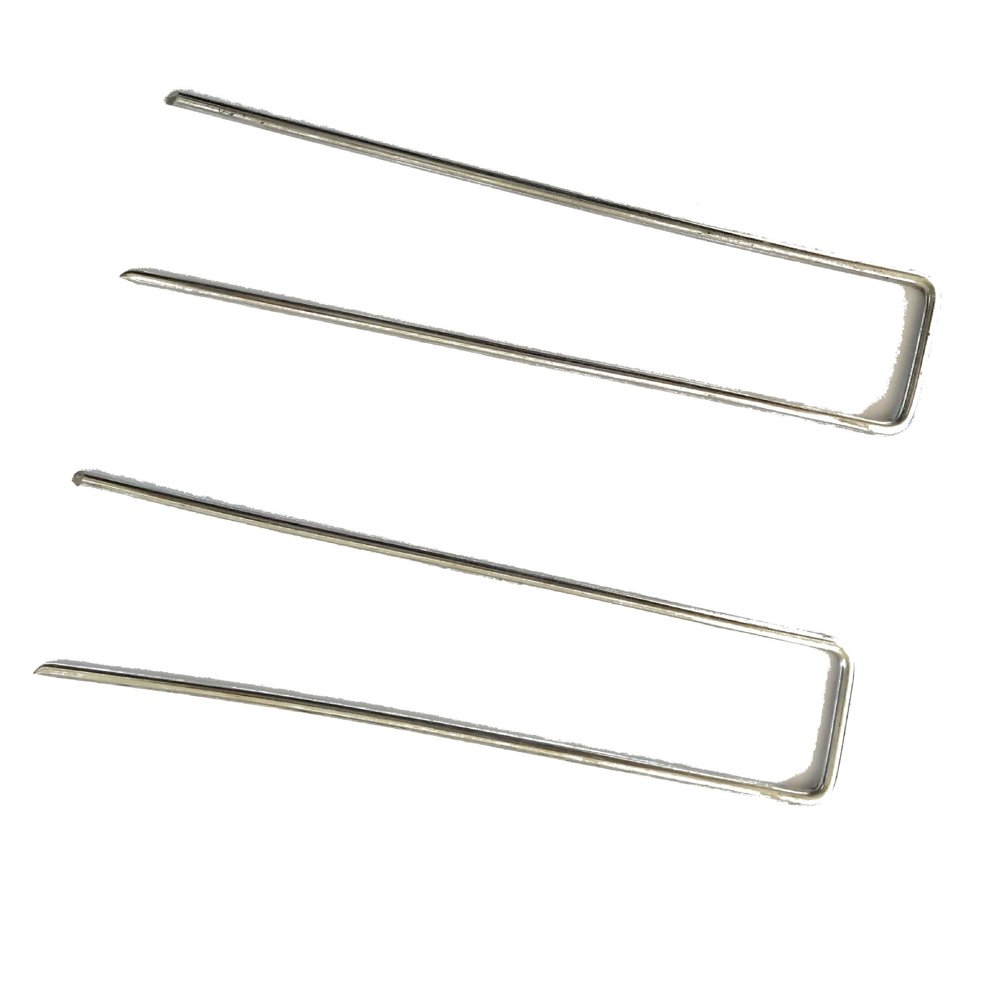 Artificial turf fixed nails, lawn U-shaped nails, anti-grassland fabric nails, slope protection three-dimensional net fixed nails, galvanized ground nails Item Picture