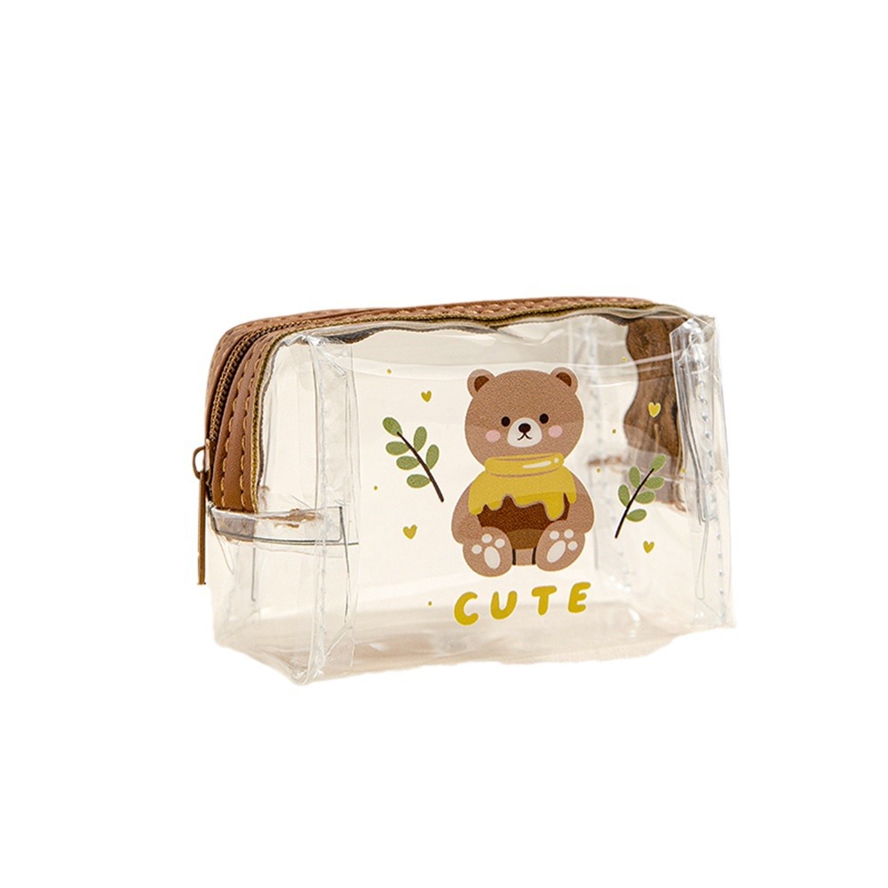Mini portable digital bag, transparent cartoon coin purse, outdoor storage, lipstick and makeup bag, waterproof and dustproof storage bag Item Picture